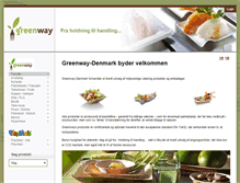 Tablet Screenshot of greenway-denmark.dk
